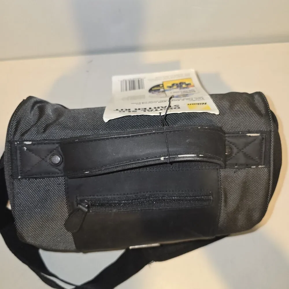 Nikon DSLR Shoulder Hand Bag Case Canvas Black Adjustable With Starter DVDS